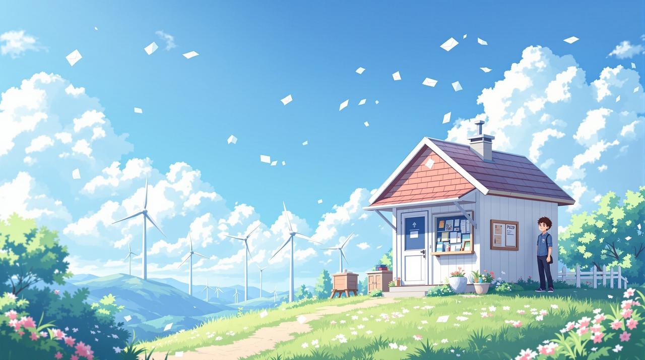 竖屏短剧版治愈动画作品《风之邮便局》 - 暖心家庭