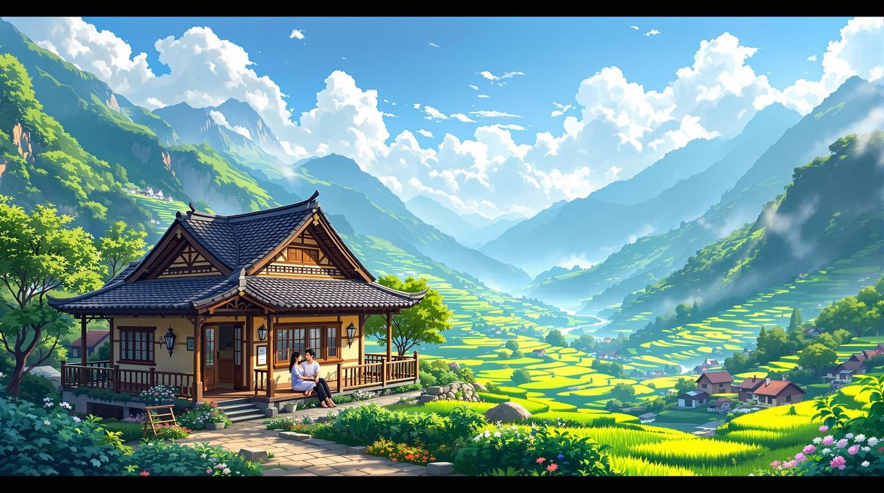 竖屏短剧版客户案例 - 旅游宣传动画《山居岁月》—— 乡村旅游振兴项目